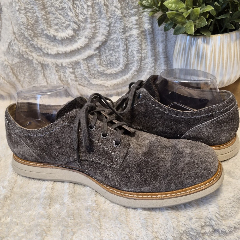 Sebago Men's Oxford Shoes Brown Suede Leather Lace Up Comfort Size 9